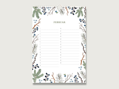 Geburtstagskalender "Natur Rundum" in Din A4