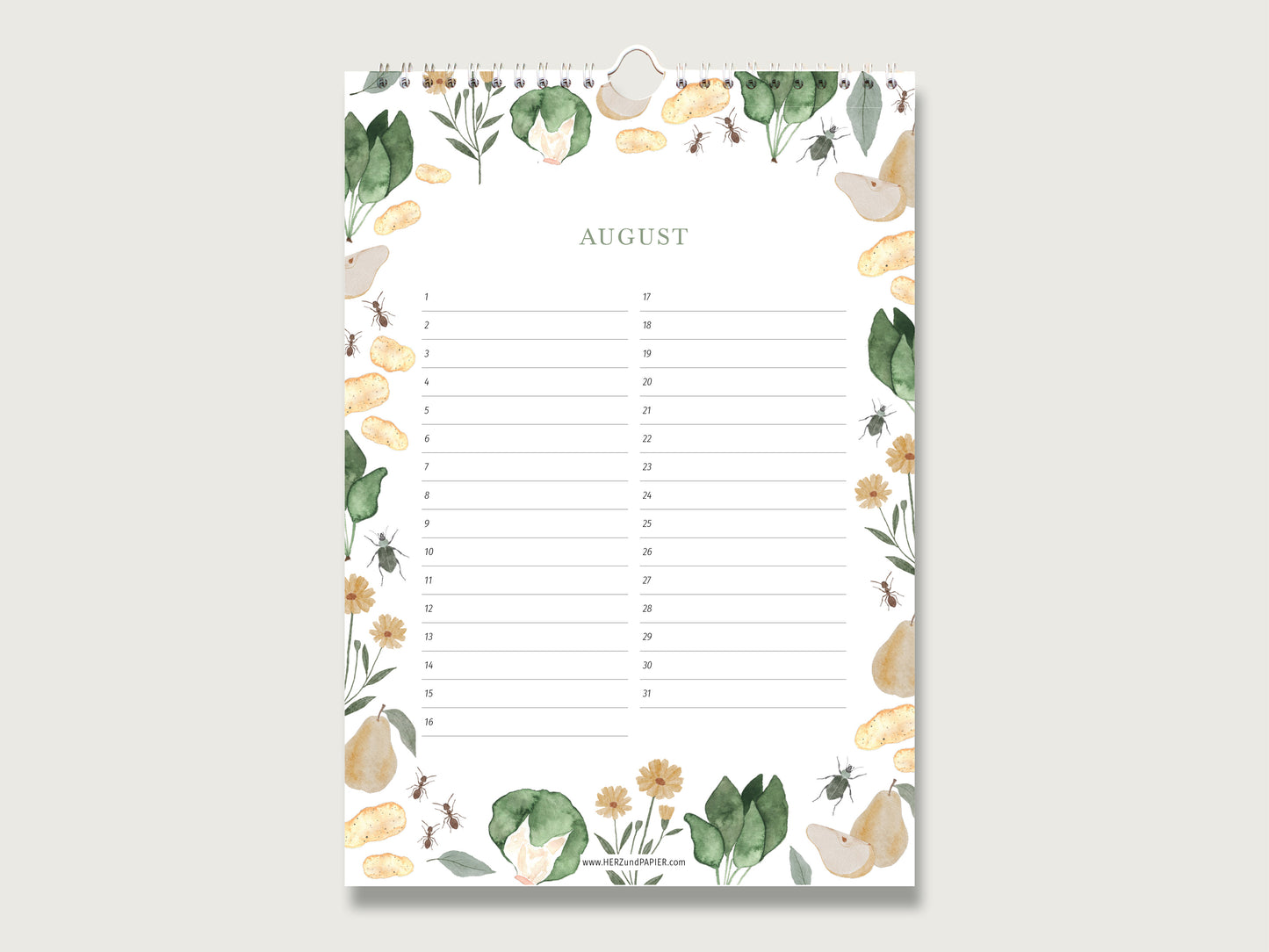 Geburtstagskalender "Natur Rundum" in Din A4