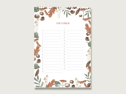 Geburtstagskalender "Natur Rundum" in Din A4