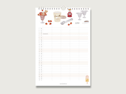 Familienkalender 2026 "Zuhause - leben gemeinsam genießen" in DIN A3