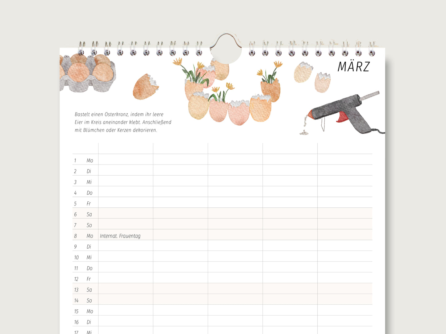 Familienkalender 2027 "Familien-Projekte" in DIN A3