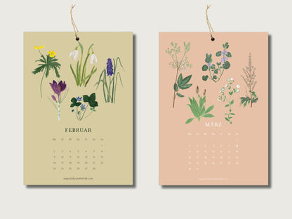 Kalender 2026 "Ein Jahr durch die heimische Flora" in DIN A5