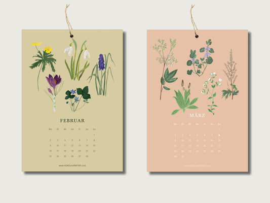 Kalender 2026 "Ein Jahr durch die heimische Flora" in DIN A5