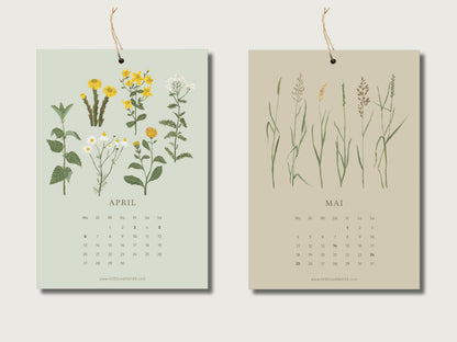 Kalender 2026 "Ein Jahr durch die heimische Flora" in DIN A5