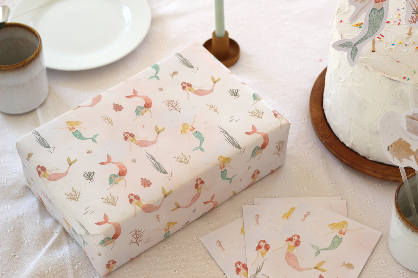 Großes Partyset "Meerjungfrauen"