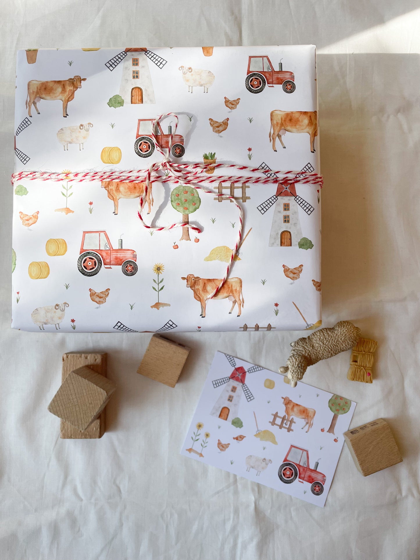 Geschenkpapier "Bauernhof"