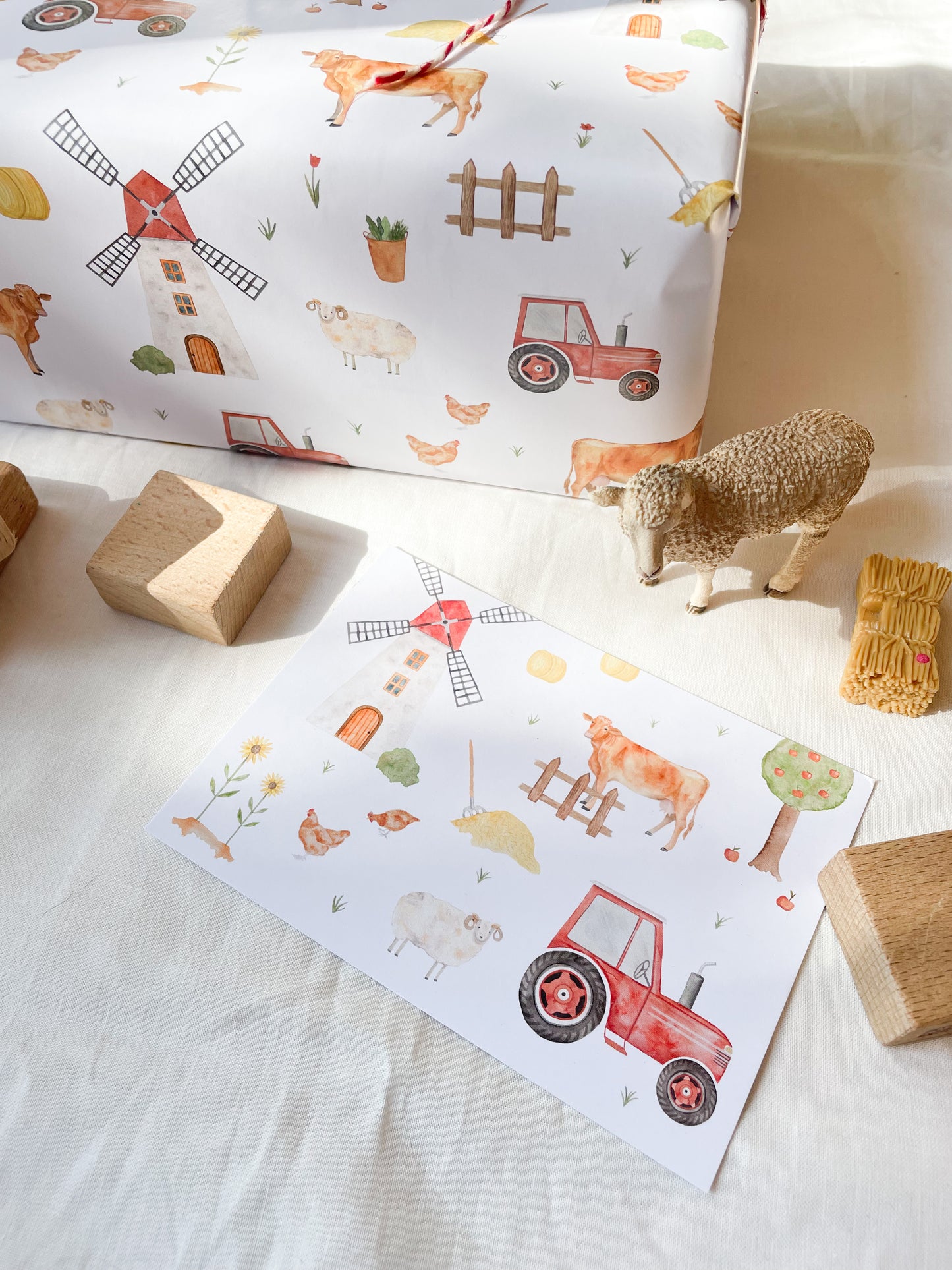 Geschenkpapier "Bauernhof"