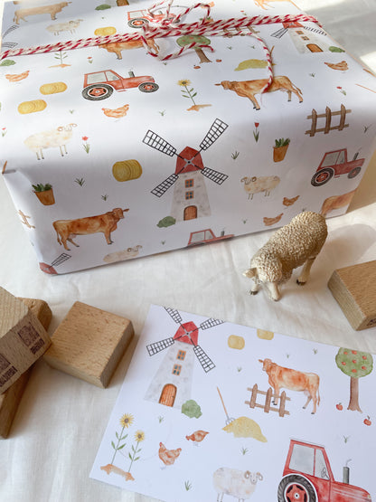Geschenkpapier "Bauernhof"