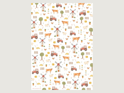Geschenkpapier "Bauernhof"
