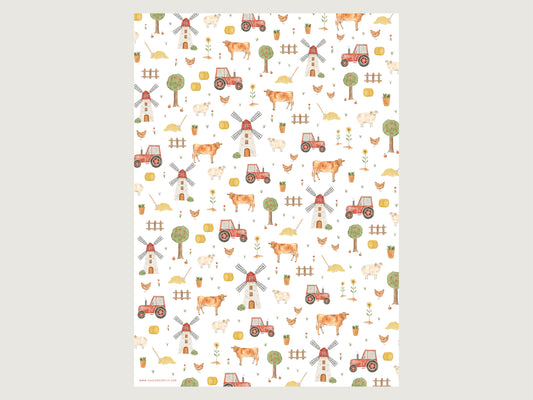 Geschenkpapier "Bauernhof"