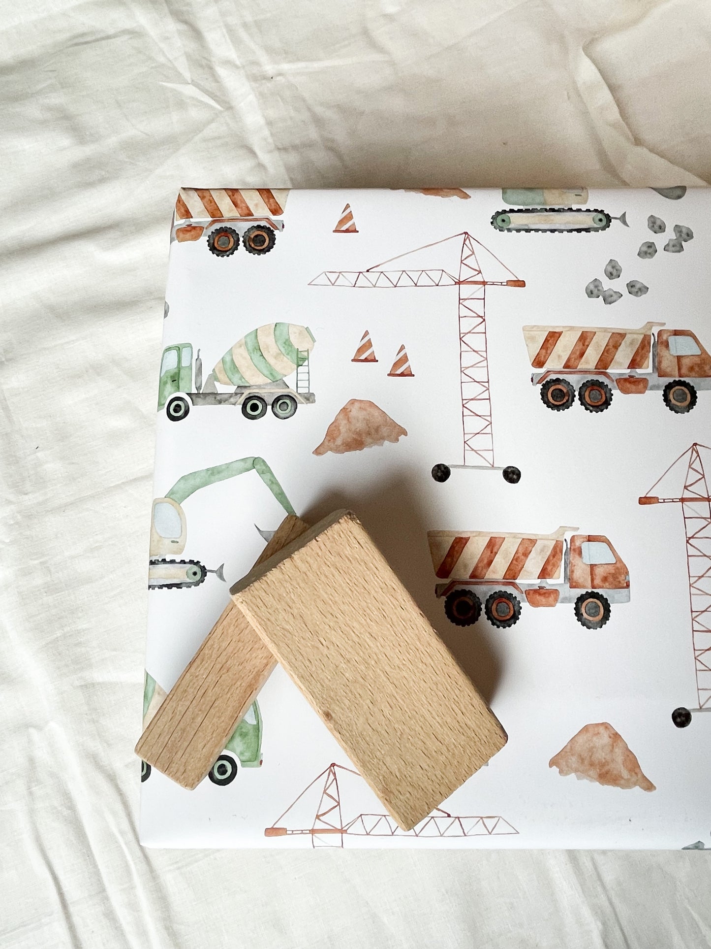 Geschenkpapier "Baustelle"