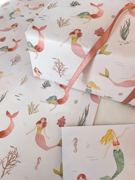 Geschenkpapier "Meerjungfrauen"