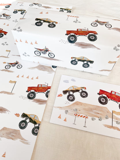 Geschenkpapier "Monster Trucks"