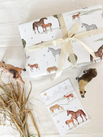 Geschenkpapier "Pferde"