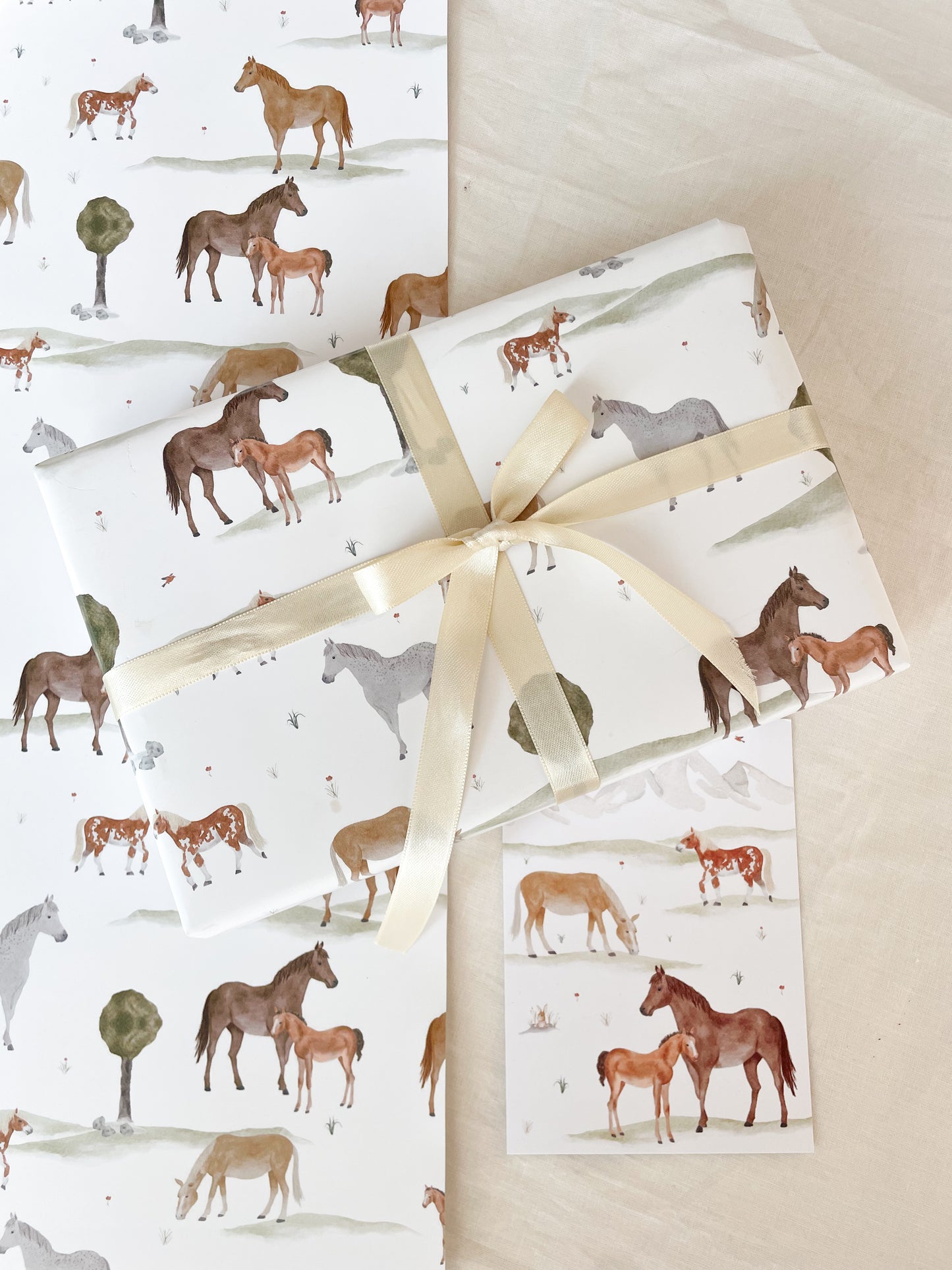 Geschenkpapier "Pferde"