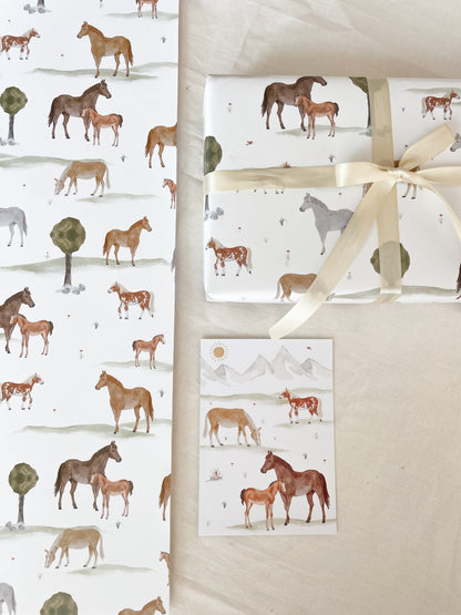 Geschenkpapier "Pferde"