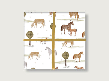 Geschenkpapier "Pferde"