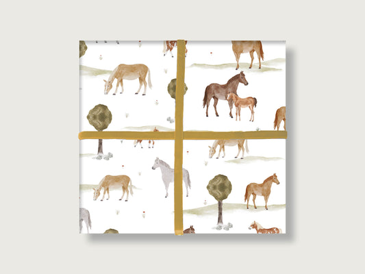 Geschenkpapier "Pferde"