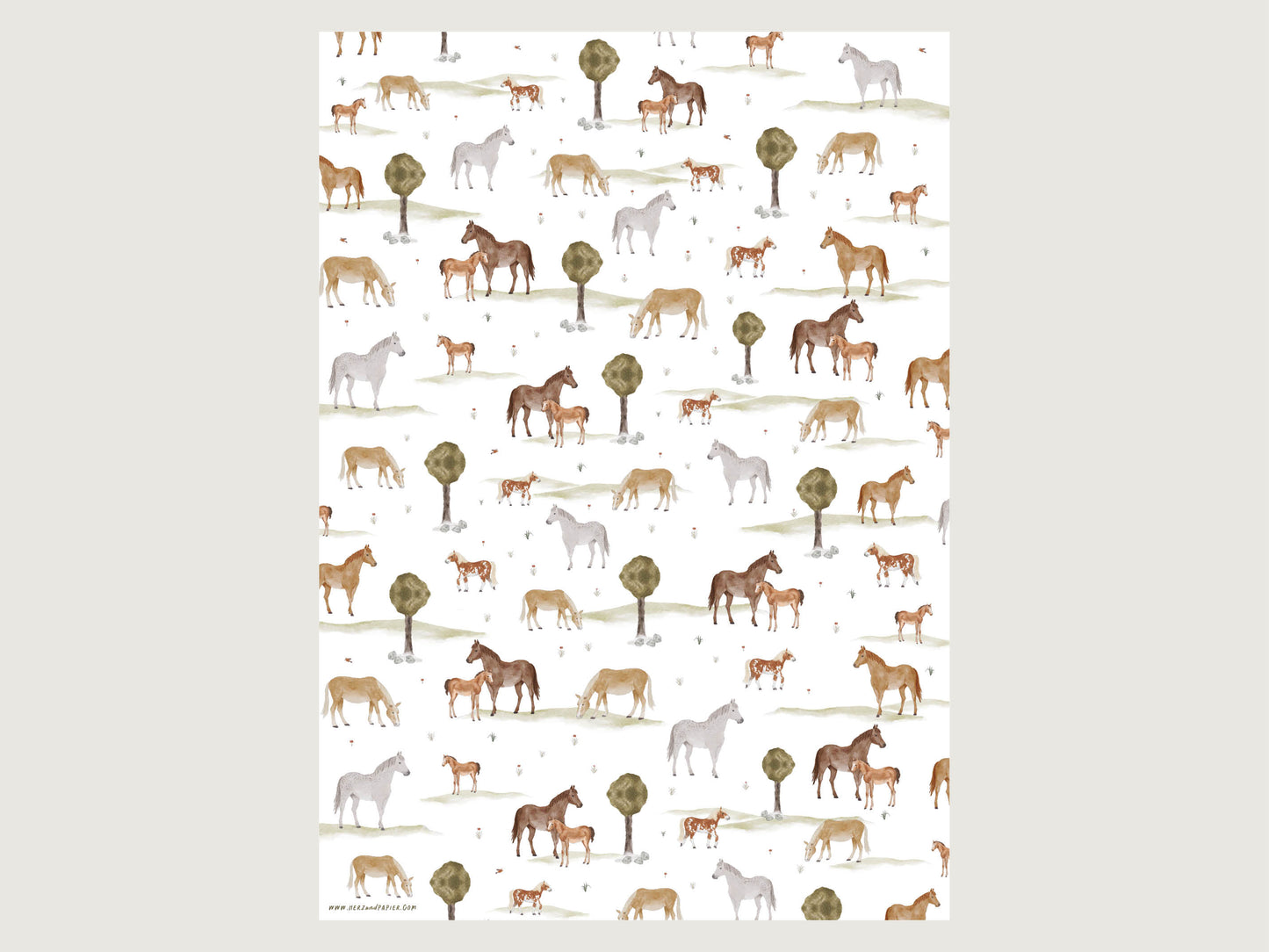 Geschenkpapier "Pferde"