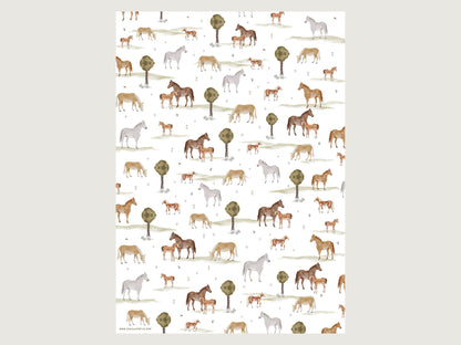 Geschenkpapier "Pferde"