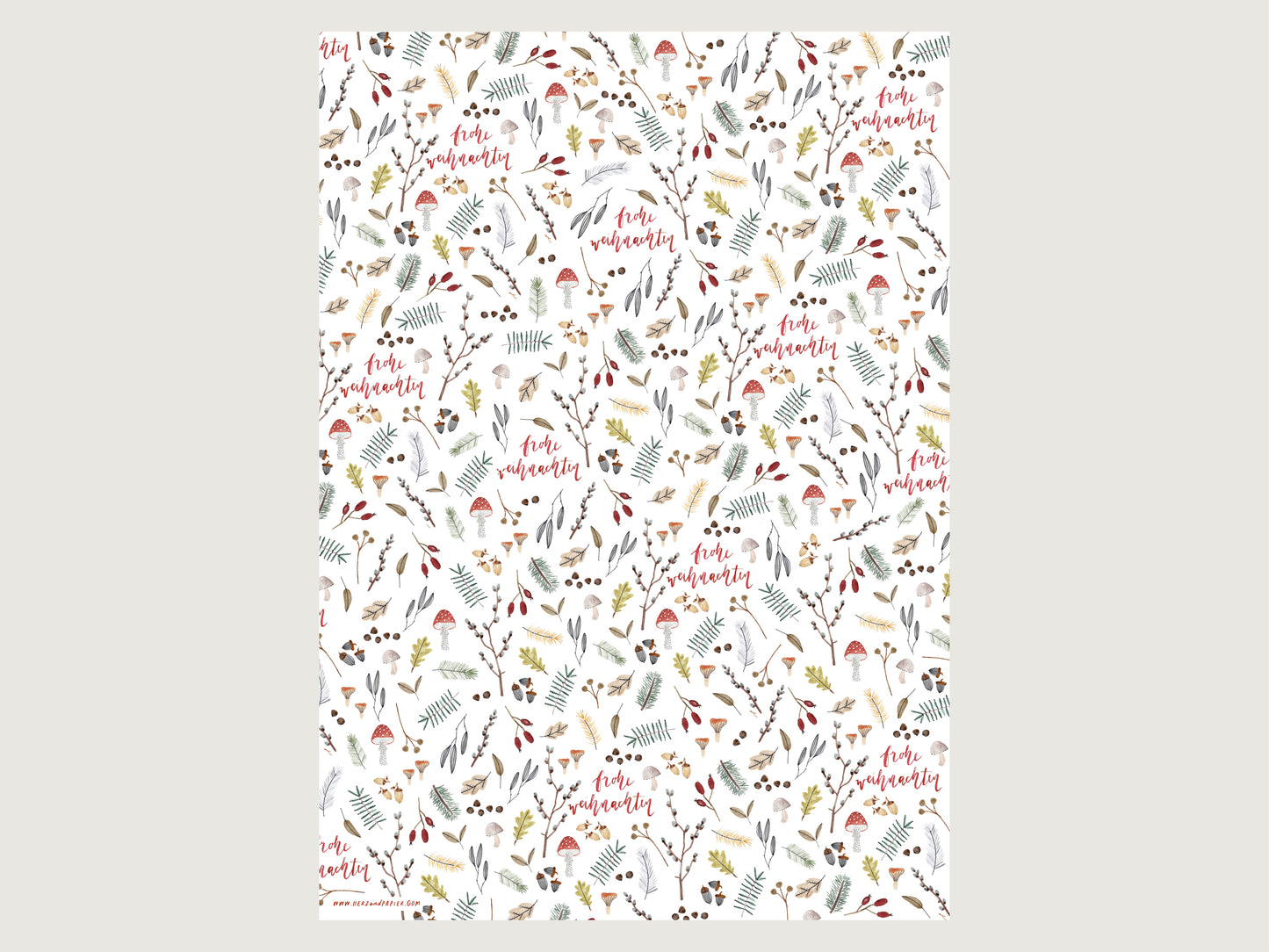 Geschenkpapier "Natürlich(e) Weihnachten"