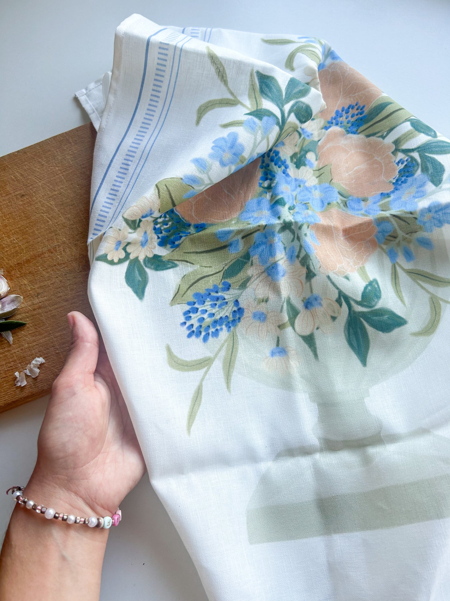 Geschirrtuch "Pokalvase" aus Leinenmix