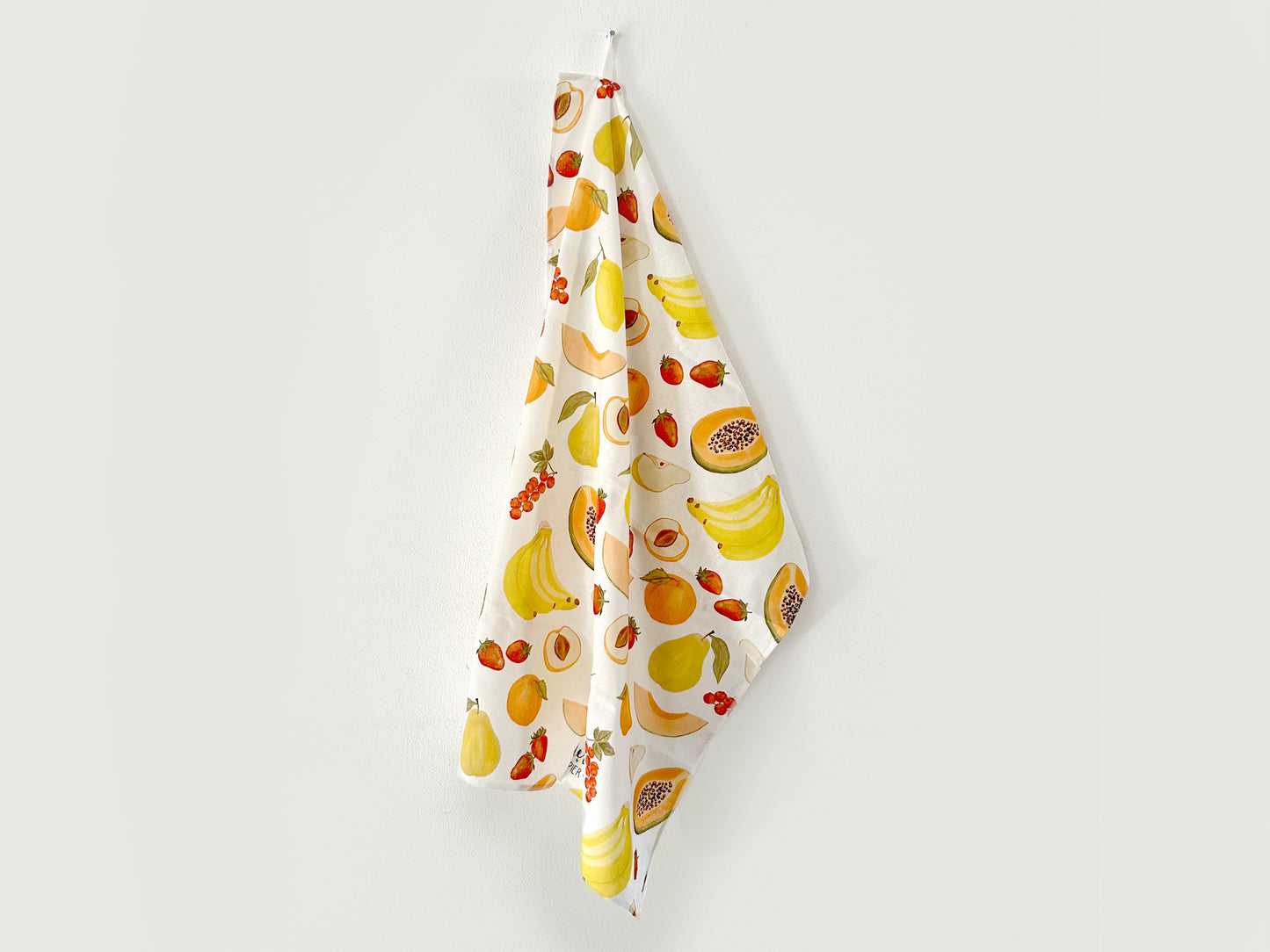 Geschirrtuch "Sommerfrüchte" aus Leinenmix
