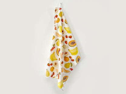 Geschirrtuch "Sommerfrüchte" aus Leinenmix