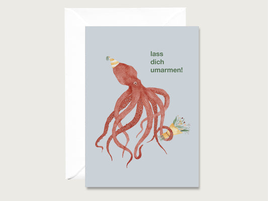 Grußkarte "Lass dich umarmen"