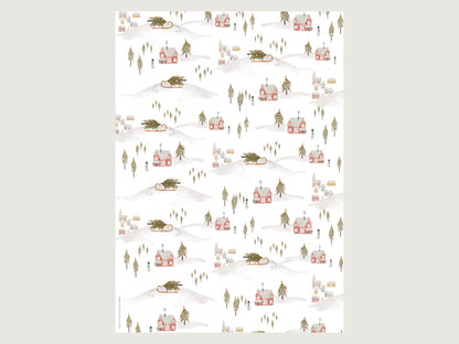Geschenkpapier "Winterwunderland"