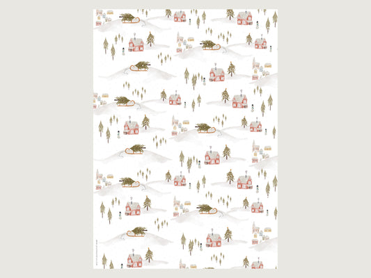 Geschenkpapier "Winterwunderland"