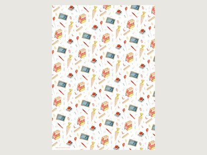 Geschenkpapier "Einschulung"