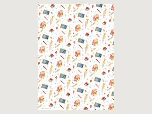 Geschenkpapier "Einschulung"