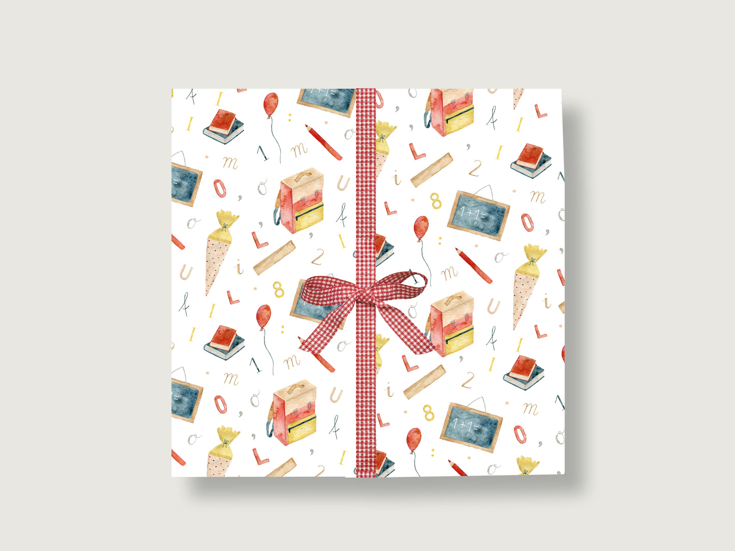 Geschenkpapier "Einschulung"