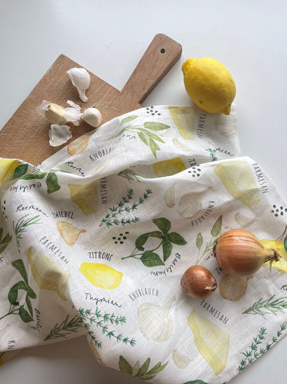 Geschirrtuch "Aroma" aus Leinenmix