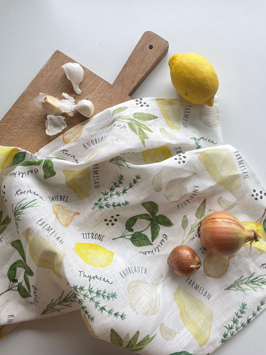 Geschirrtuch "Aroma" aus Leinenmix