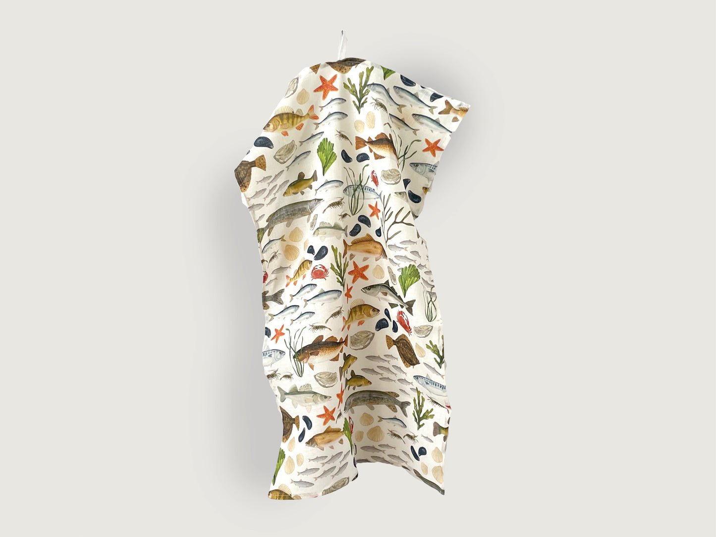 Geschirrtuch "Fische" aus Leinenmix