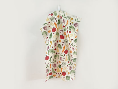 Geschirrtuch "Obst & Gemüse" aus Leinenmix