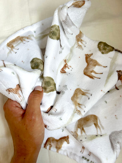 Kinderhandtuch "Pferde"30x50cm