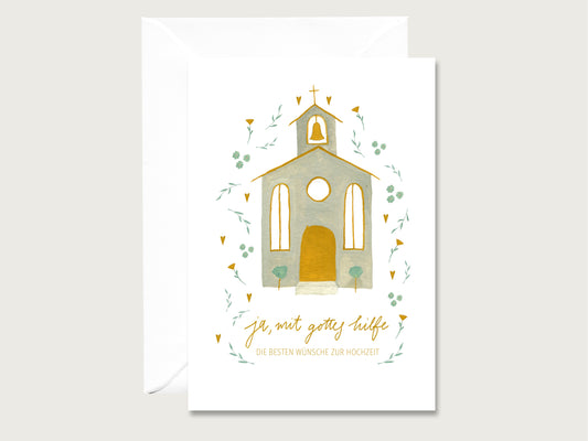Hochzeitskarte "Kirche"
