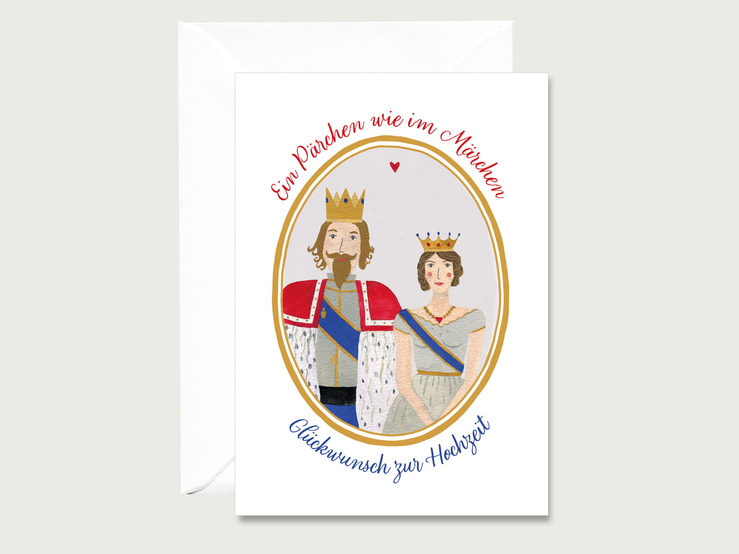 Hochzeitskarte "Ein Pärchen wie im Märchen"