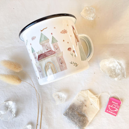 Emaille-Tasse "Prinzessin"