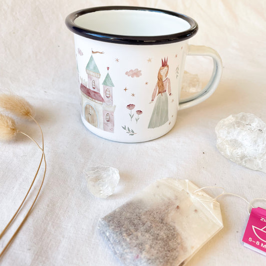 Emaille-Tasse "Prinzessin"