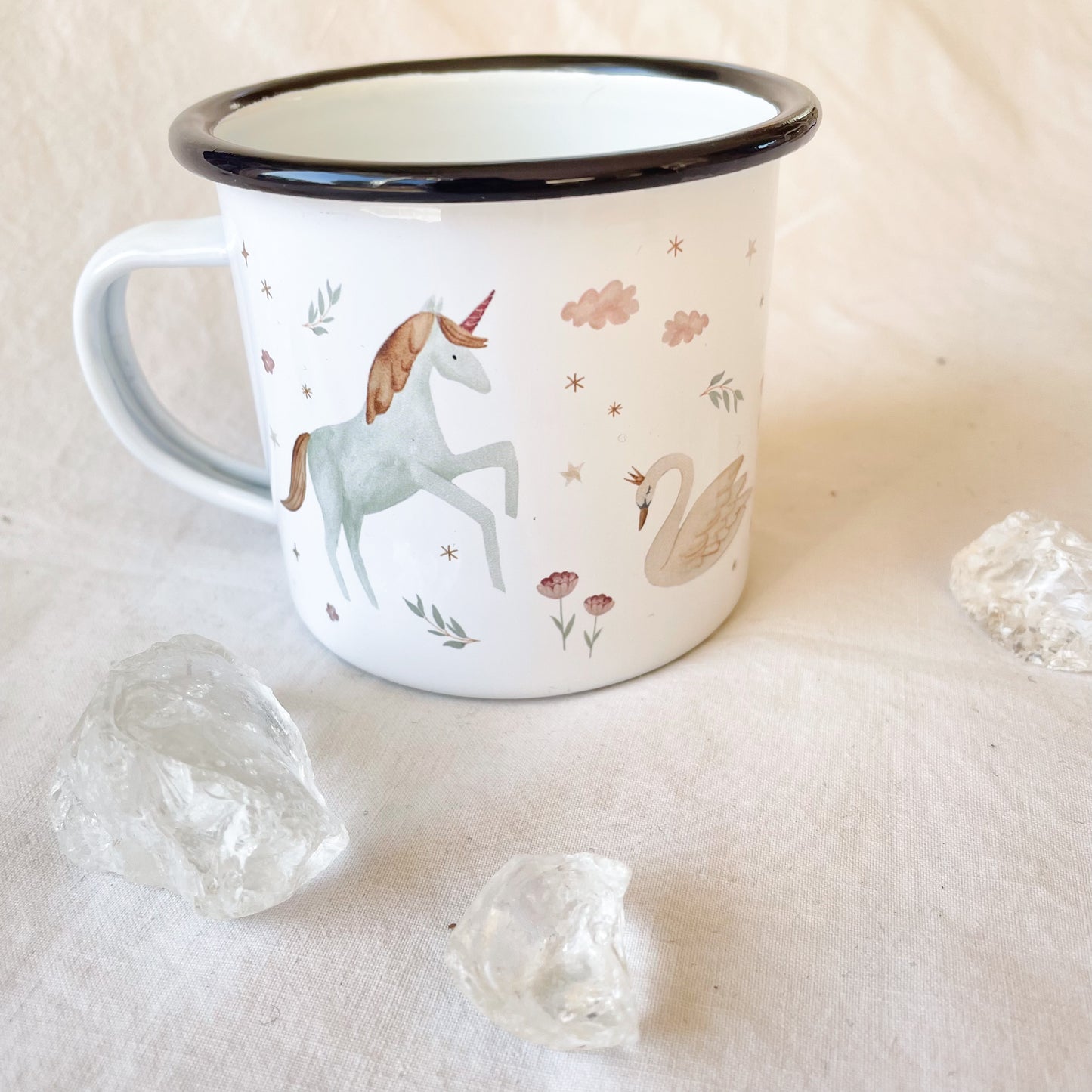 Emaille-Tasse "Prinzessin"