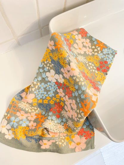 Kinderhandtuch "Blumen" 30x50cm