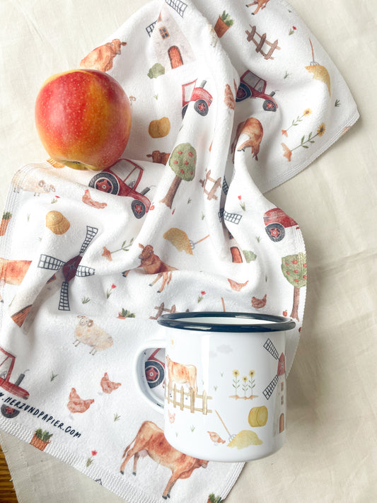 Kinderhandtuch "Bauernhof" 30x50cm