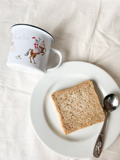 Emaille-Tasse "Ritter"