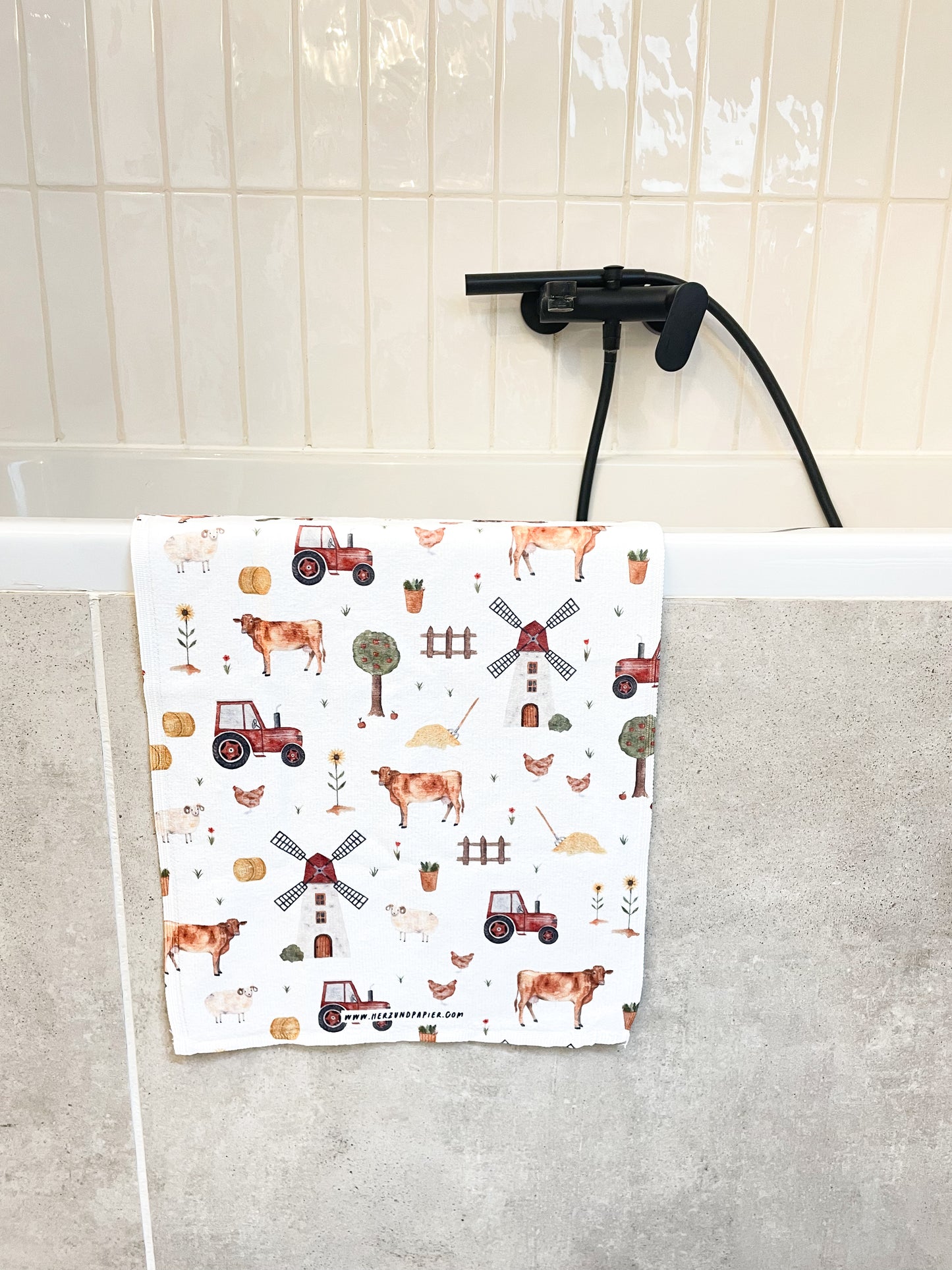 Kinderhandtuch "Bauernhof" 30x50cm