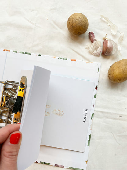 Rezeptordner "Obst & Gemüse" für DIN A5 mit Register und Rezeptbock
