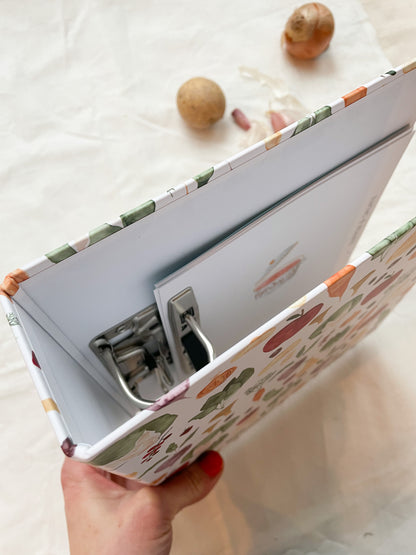 Rezeptordner "Obst & Gemüse" für DIN A5 mit Register und Rezeptbock